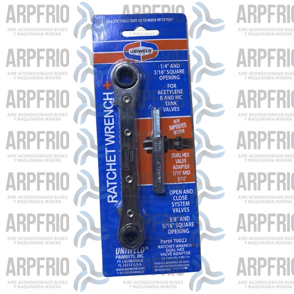 llave vastago uniweld